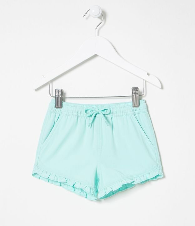 Short Infantil en Microfibra con Volados - Talle 1 a 5 años