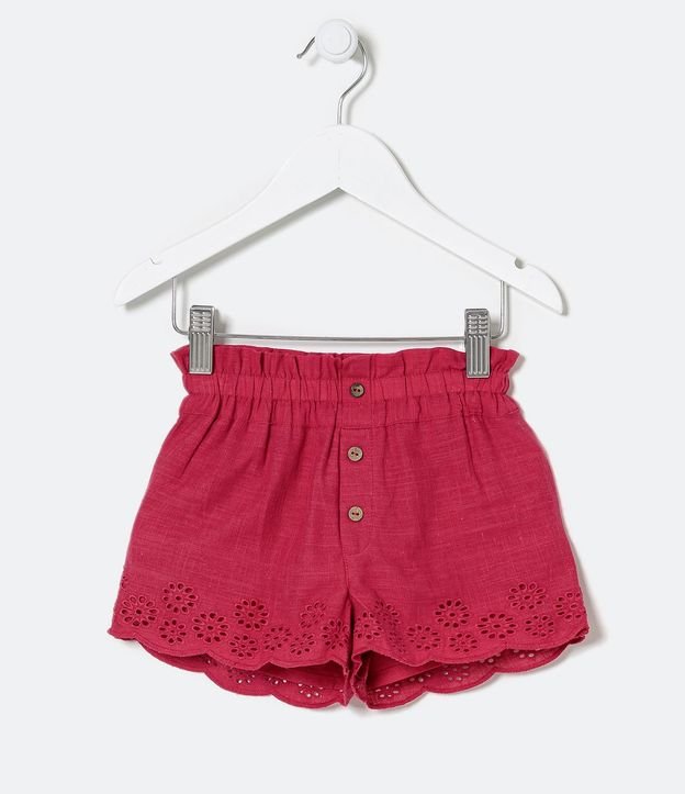 Short Infantil con Broderie y Botones - Talle 1 a 5 años 1