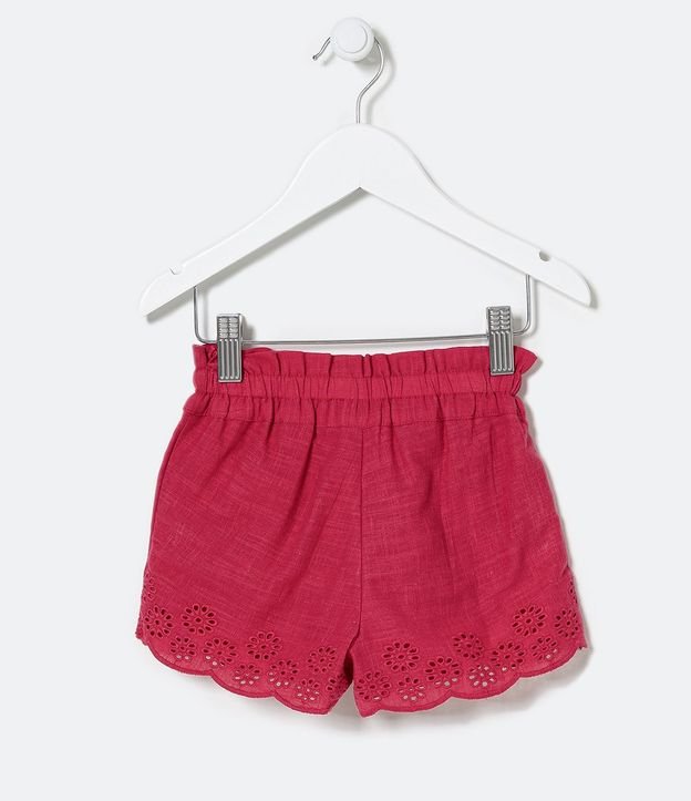 Short Infantil con Broderie y Botones - Talle 1 a 5 años 2