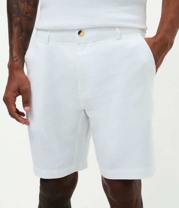Bermuda Slim Texturizada en Lino con Algodón 2