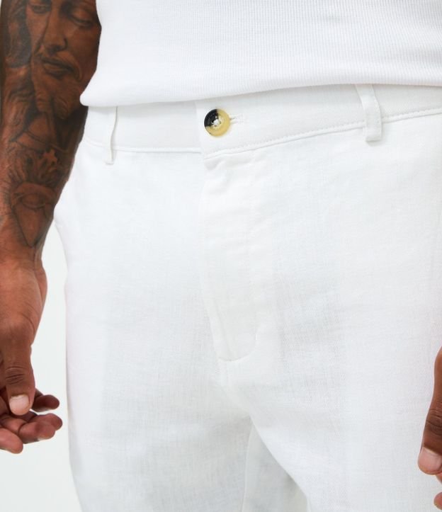 Bermuda Slim Texturizada en Lino con Algodón 3