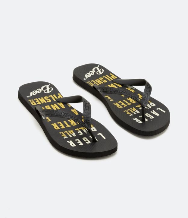 Chinelo de Dedo con Estampado Beer 1
