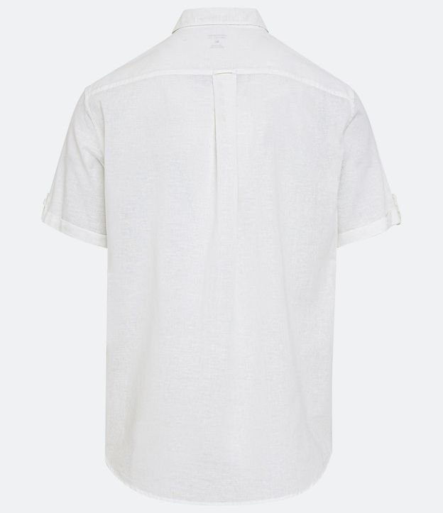 Camisa Comfort en Lino con Bolsillo y Dobra en la Manga 7