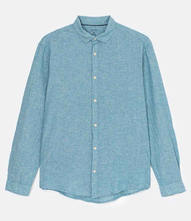 Camisa Comfort Básica en Lino 8