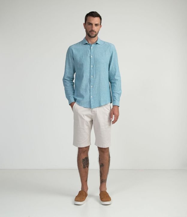 Camisa Comfort Básica en Lino 5