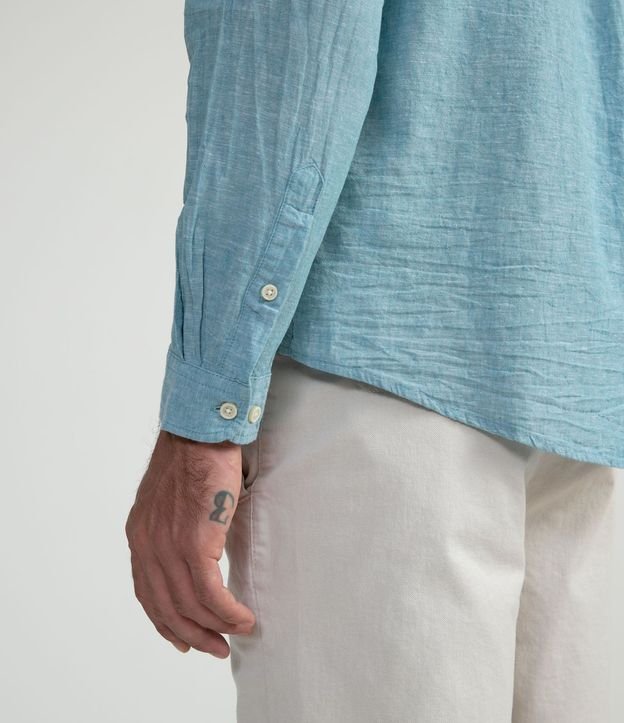 Camisa Comfort Básica en Lino 6