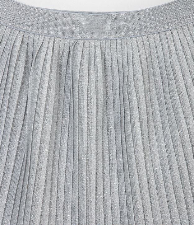 Pollera Infantil Plegada con Hilo Metálico - Talle 5 a 14 años 3
