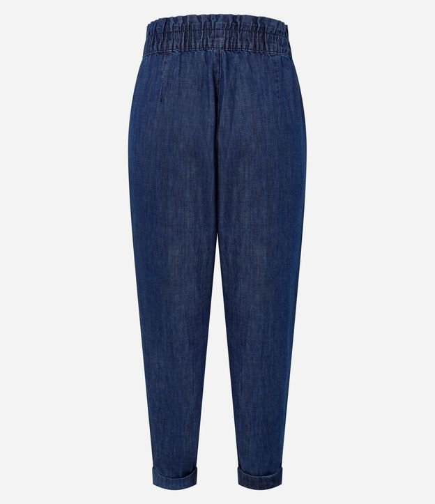 Pantalón Baggy en Jeans con Lazo en la Cintura 8