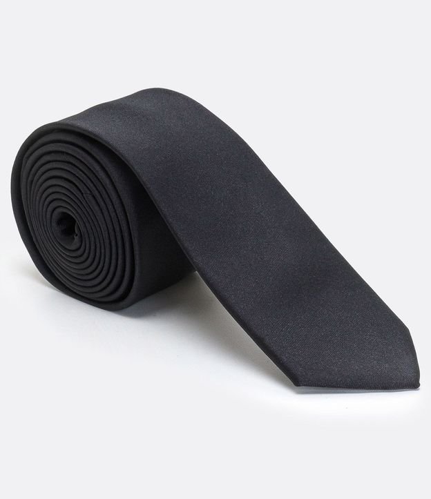 Corbata Slim Básica en Satén 2