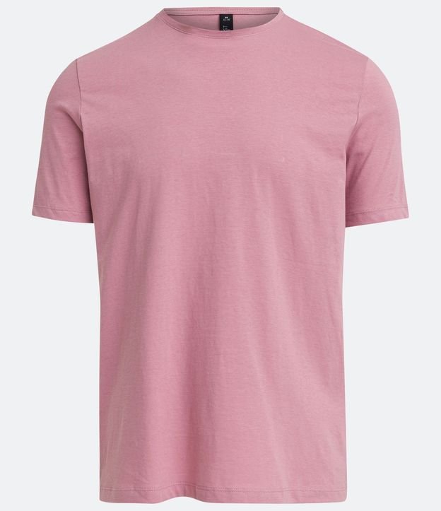 Remera Slim Básica en Algodón Peruano con Cuello Redondo 5