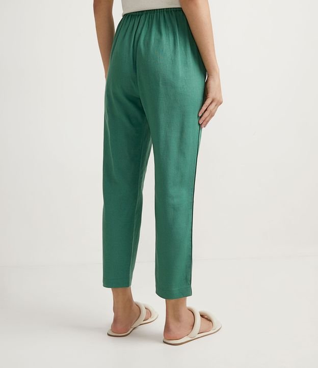 Pantalón Fluido en Viscolino con Cordón 3
