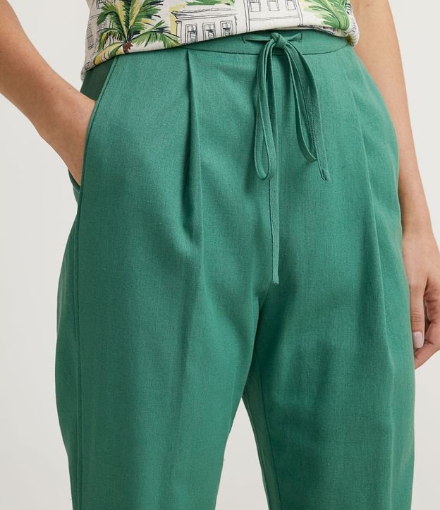 Pantalón Fluido en Viscolino con Cordón 4