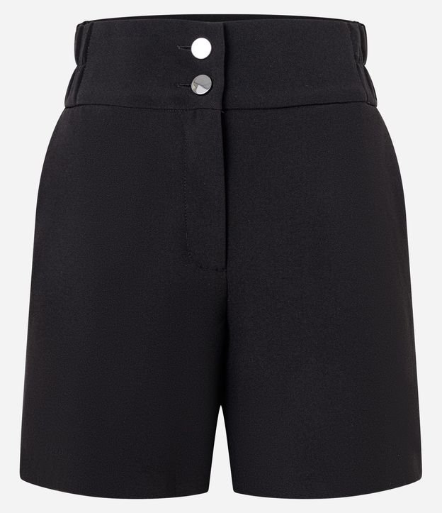 Short Sastre con Cintura Elástica y Abotonado Doble 8