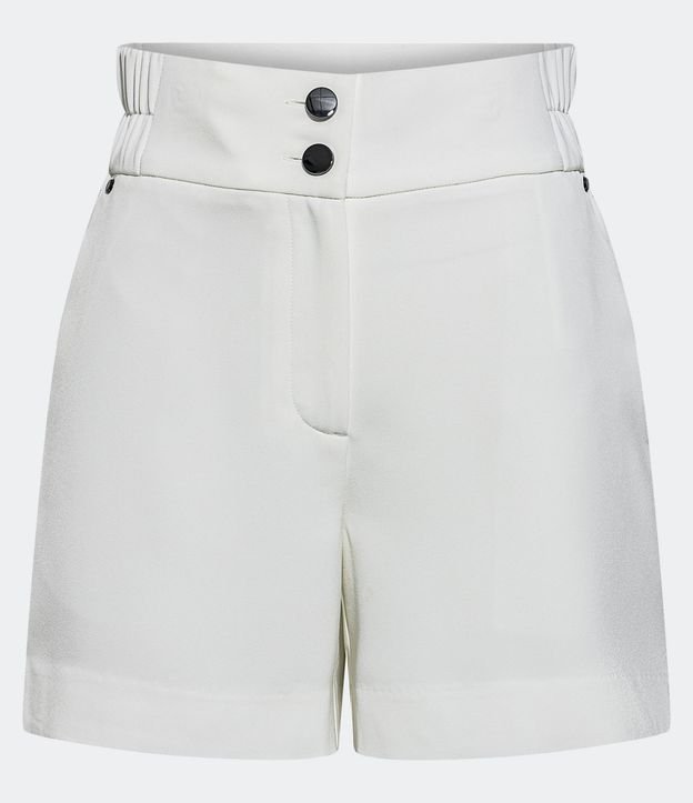 Short Sastre con Cintura Elástica y Abotonado Doble 5