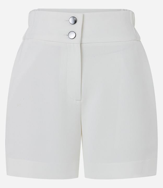Short Sastre con Cintura Elástica y Abotonado Doble 6