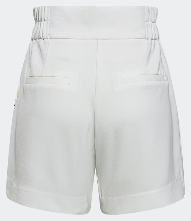 Short Sastre con Cintura Elástica y Abotonado Doble 6