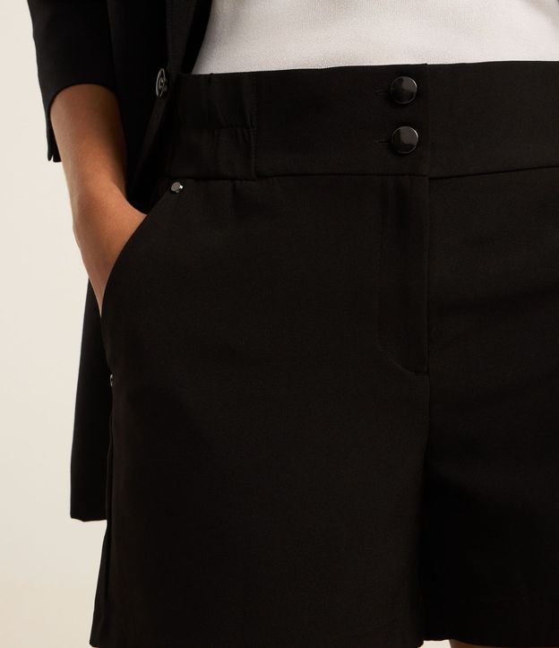 Short Sastre con Cintura Elástica y Abotonado Doble 5