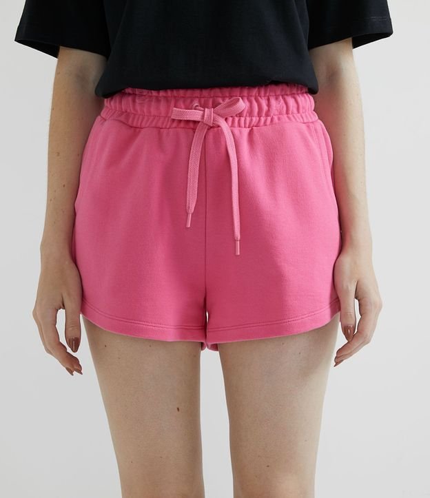 Short Runner Básico en Algodón con Cintura Elástica y Ajuste