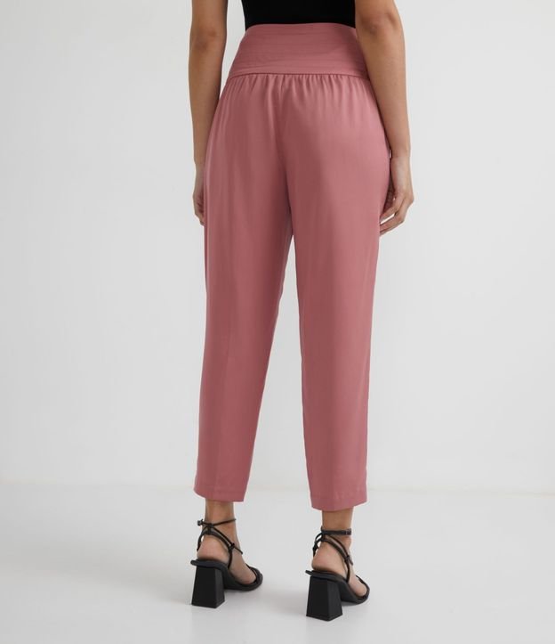 Pantalón en Liocel con Cintura Ancha y Pespuntado 3