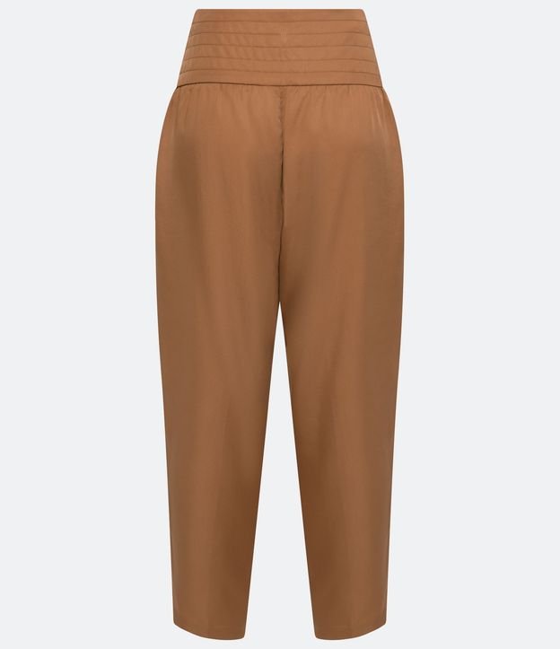 Pantalón en Liocel con Cintura Ancha y Pespuntado 6