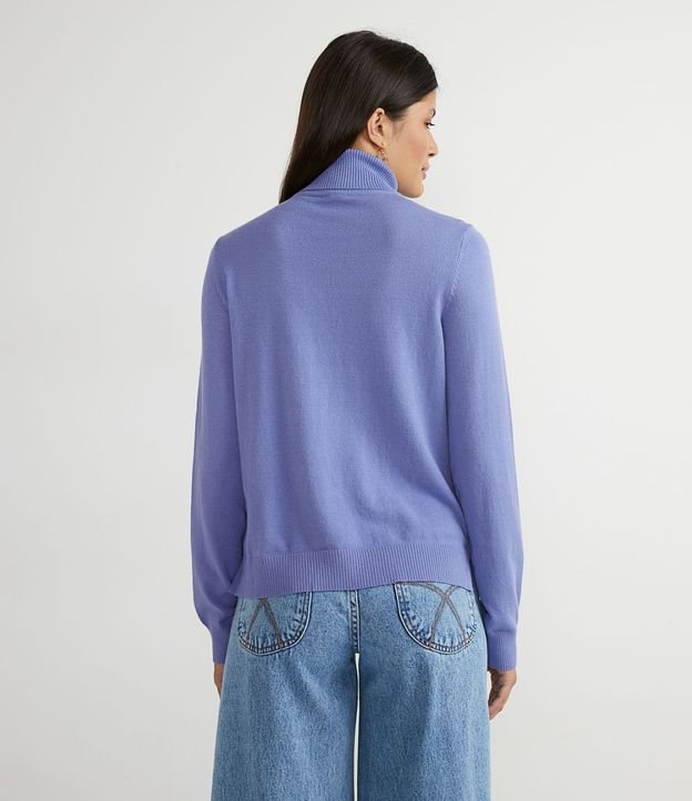 Blusa Alargada de Punto con Cuello Alto 2