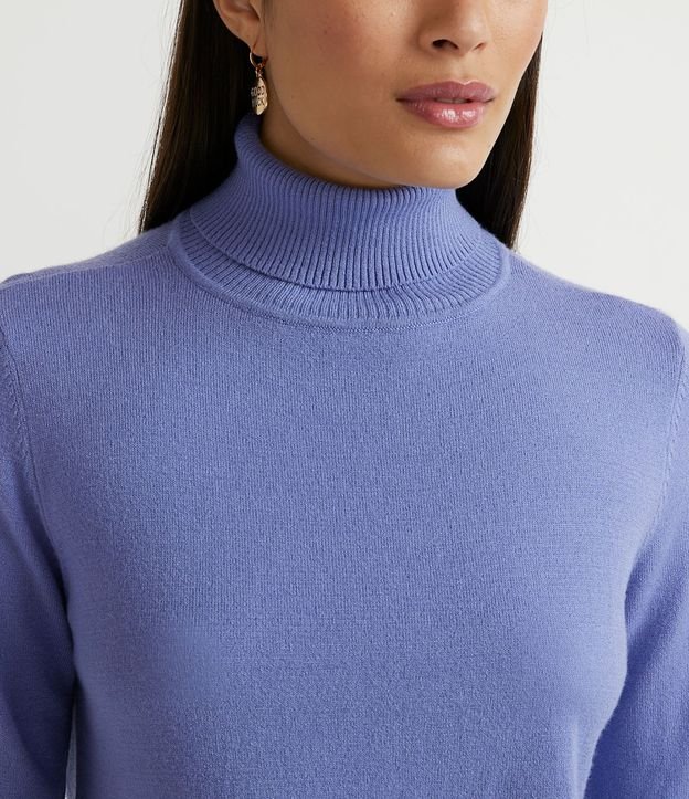 Blusa Alargada de Punto con Cuello Alto 3
