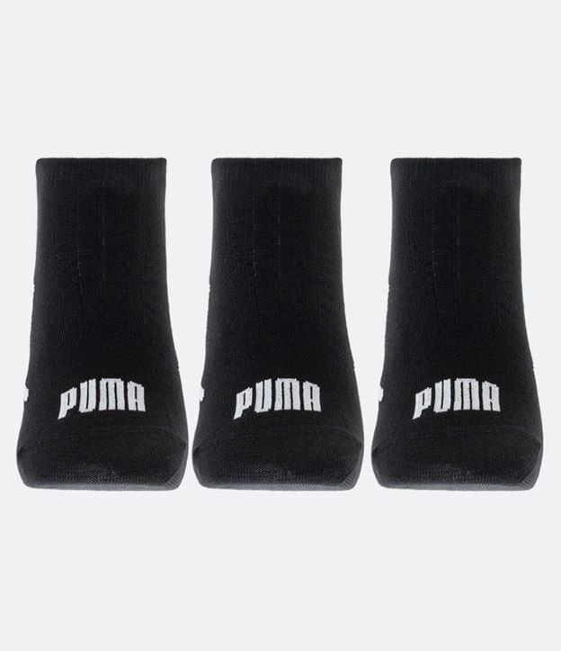 Kit 03 Medias Caña Corta en Algodón Puma 4