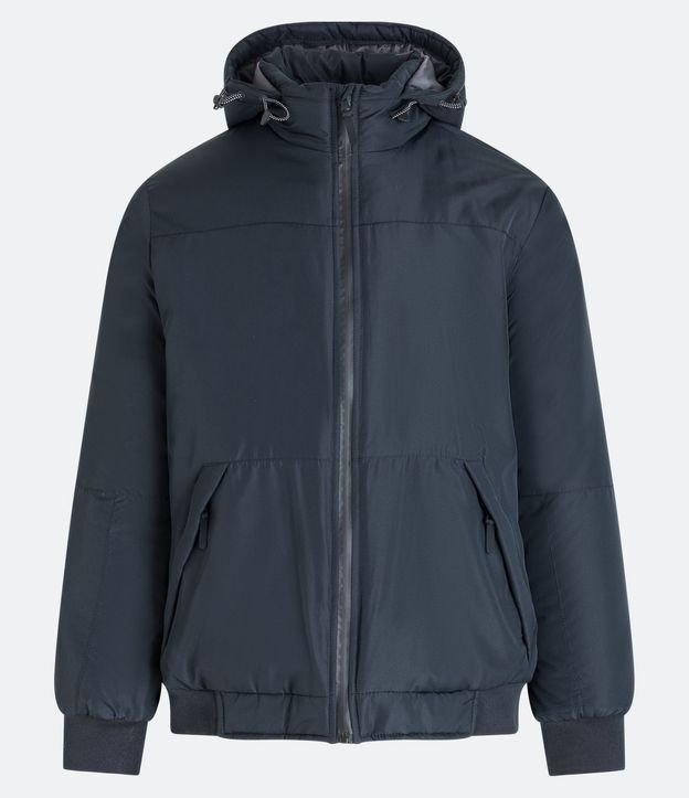 Campera Deportiva con Capucha y Bolsillos con Cremallera