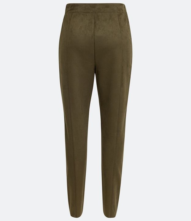 Pantalón Legging en Fake Gamuza con Recortes 8