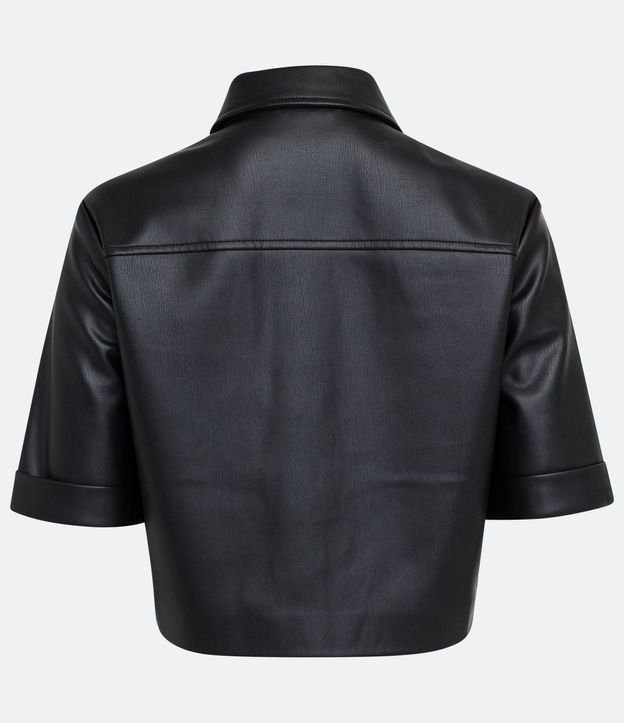 Camisa en Material Sintético con Botones de Corazón 9