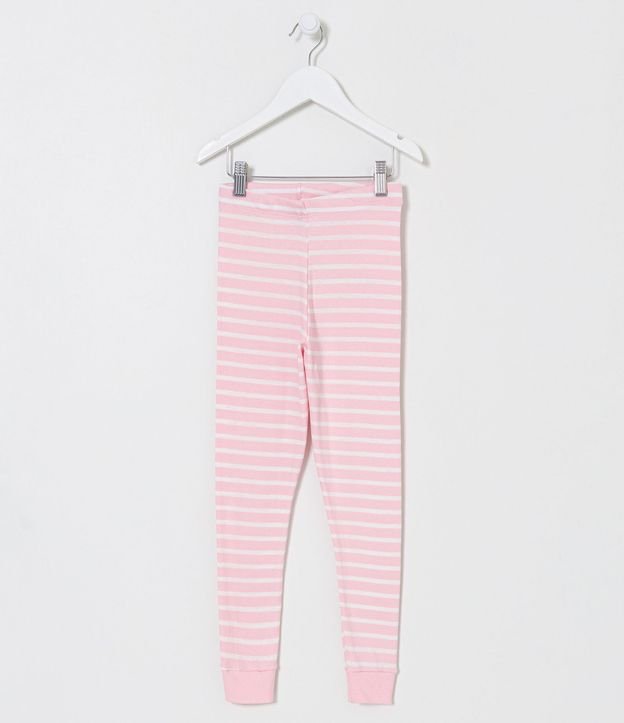 Pantalón de Pijama Infantil en Ribana Rayada - Talle 1 a 14 años