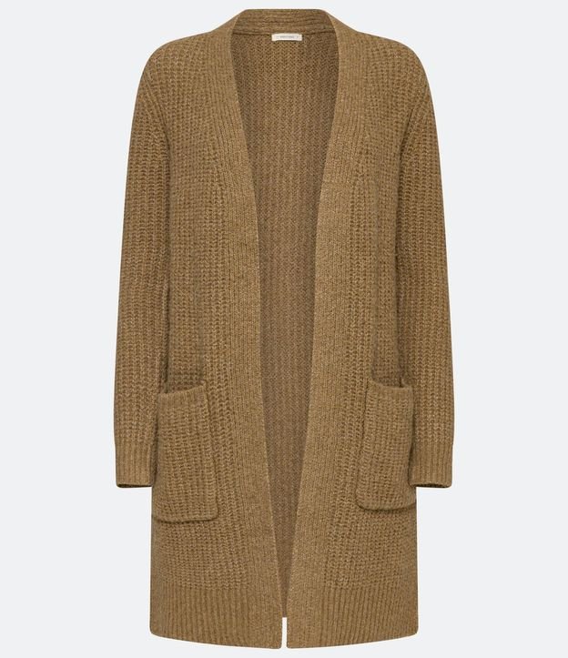 Cardigan Alargado con Bolsillos Delanteros 6