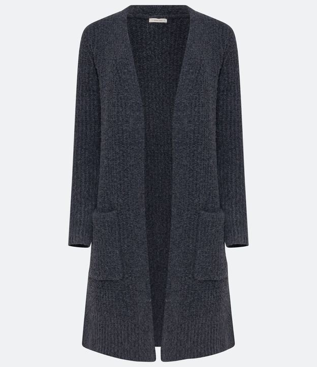 Cardigan Alargado con Bolsillos Delanteros 6