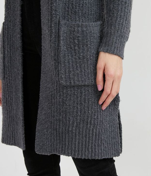 Cardigan Alargado con Bolsillos Delanteros 4