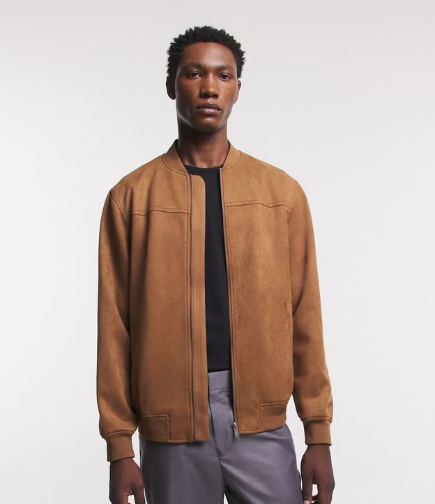 Chaqueta Bomber Lisa con Bolsillo 2