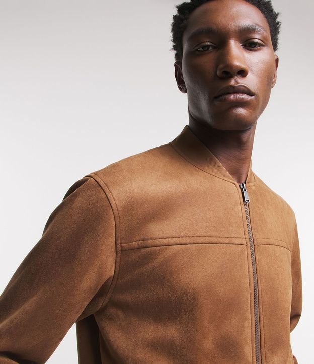 Chaqueta Bomber Lisa con Bolsillo 5