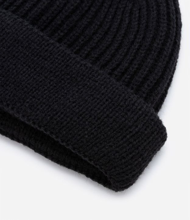 Gorro Leñador en Lana Acrílica con Dobra y Sin Costura 5