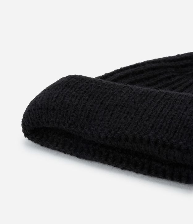 Gorro Leñador en Lana Acrílica con Dobra y Sin Costura 10