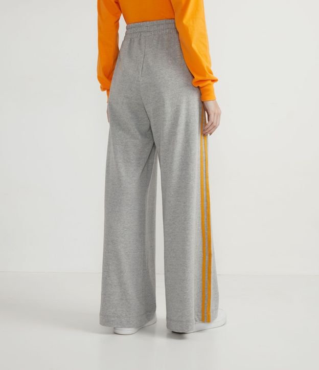 Pantalón Pantalona en Algodón con Rayas Laterales 2