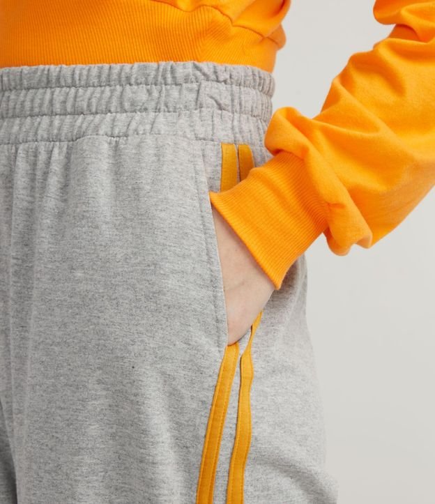 Pantalón Pantalona en Algodón con Rayas Laterales 3