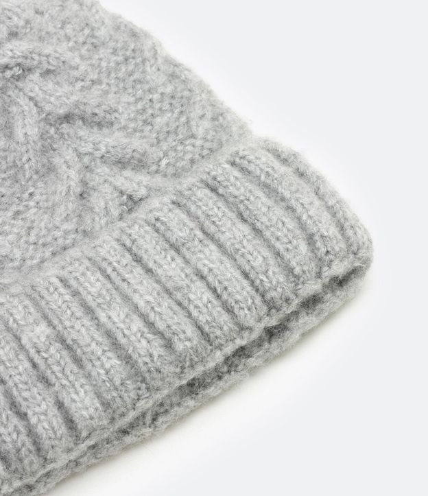 Gorro Texturizado con Dobla y Pompón 3