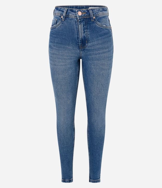 Jean Skinny de Tiro Alto con Desgastes en los Bolsillos 5