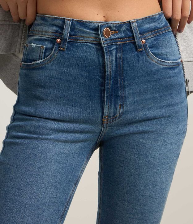 Jean Skinny de Tiro Alto con Desgastes en los Bolsillos 4