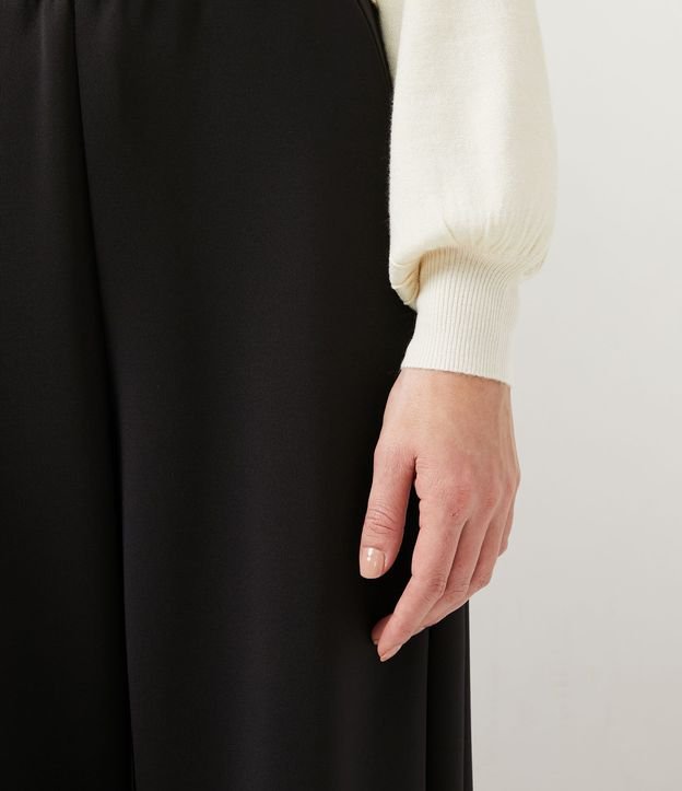 Cardigan de Punto con Bolsillo y Manga Abullonada 5