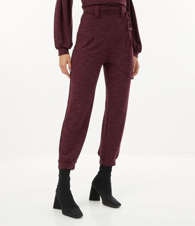 Pantalón Jogger en Malla Flamê Texturizada con Pala Largo 2