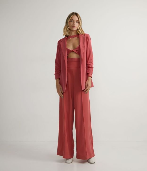 Blusa Corta en Tejido de Punto con Recortes Huecos y Detalle Retorcido 4