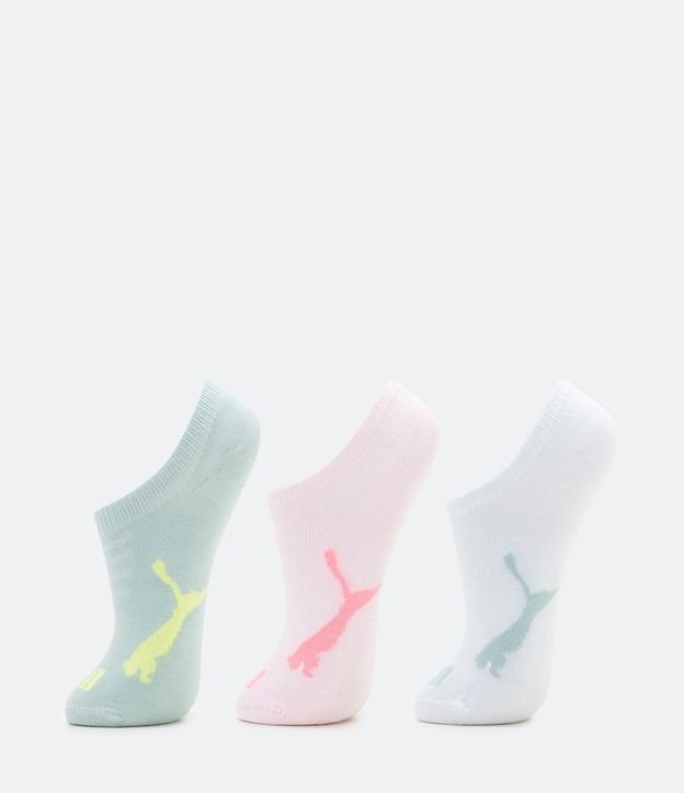 Kit 03 Pares de Medias Infantil Puma Caña Corta - Talle 26 al 35 2