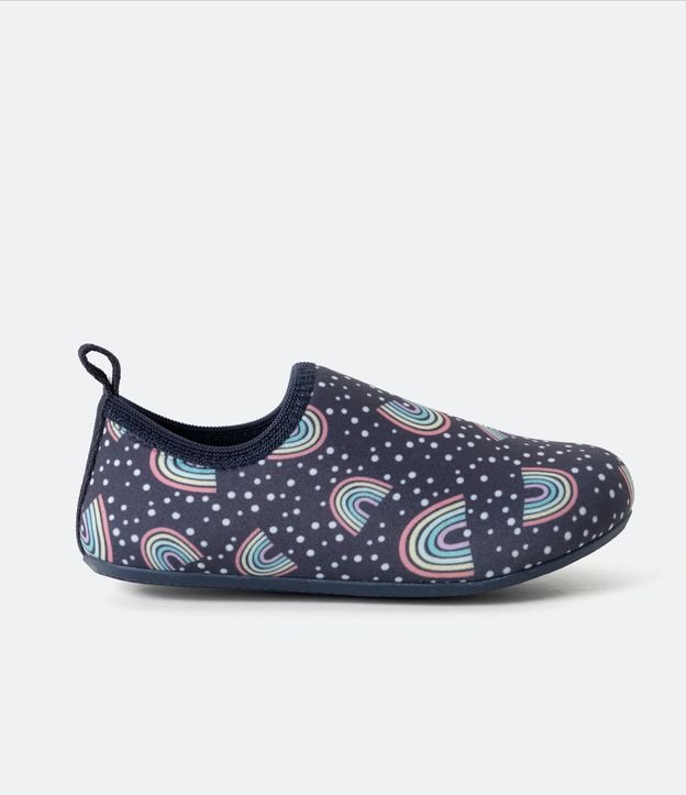 Zapatilla Infantil Calce Fácil con Estampado de Arcoiris