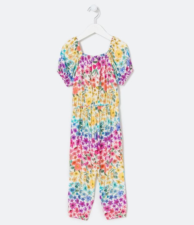 Mono Largo Infantil en Viscosa con Estampado Floral - Talle 1 a 5 años 2