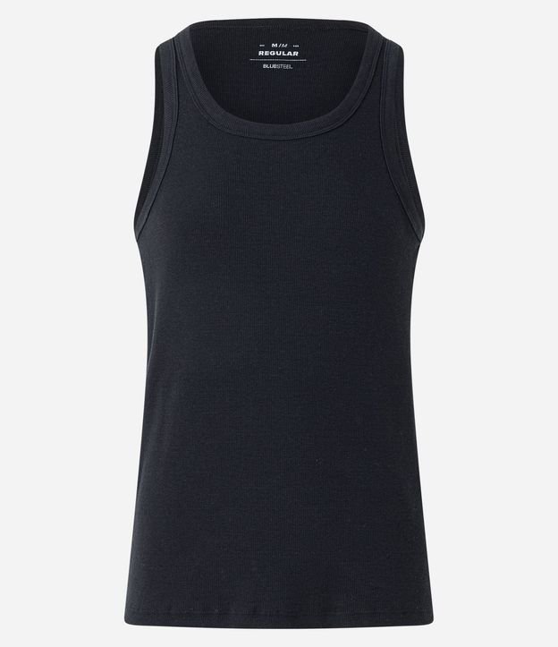 Musculosa Regular Básica en Rib de Algodón 5